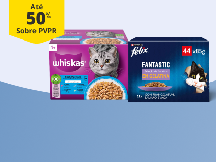 At&eacute; 25% PVPR em packs de comida h&uacute;mida